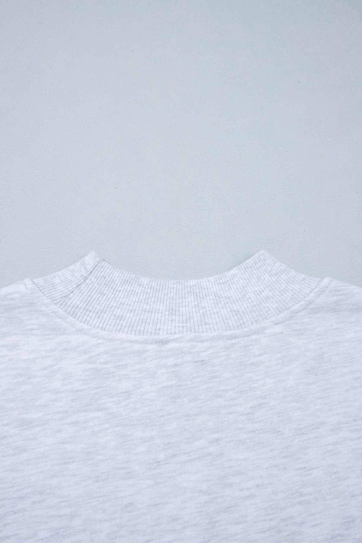 Light Grey High Neck Embroidered Checkered Letter Game Day Sweatshirt-Tops/Sweatshirts & Hoodies-[Adult]-[Female]-2022 Online Blue Zone Planet