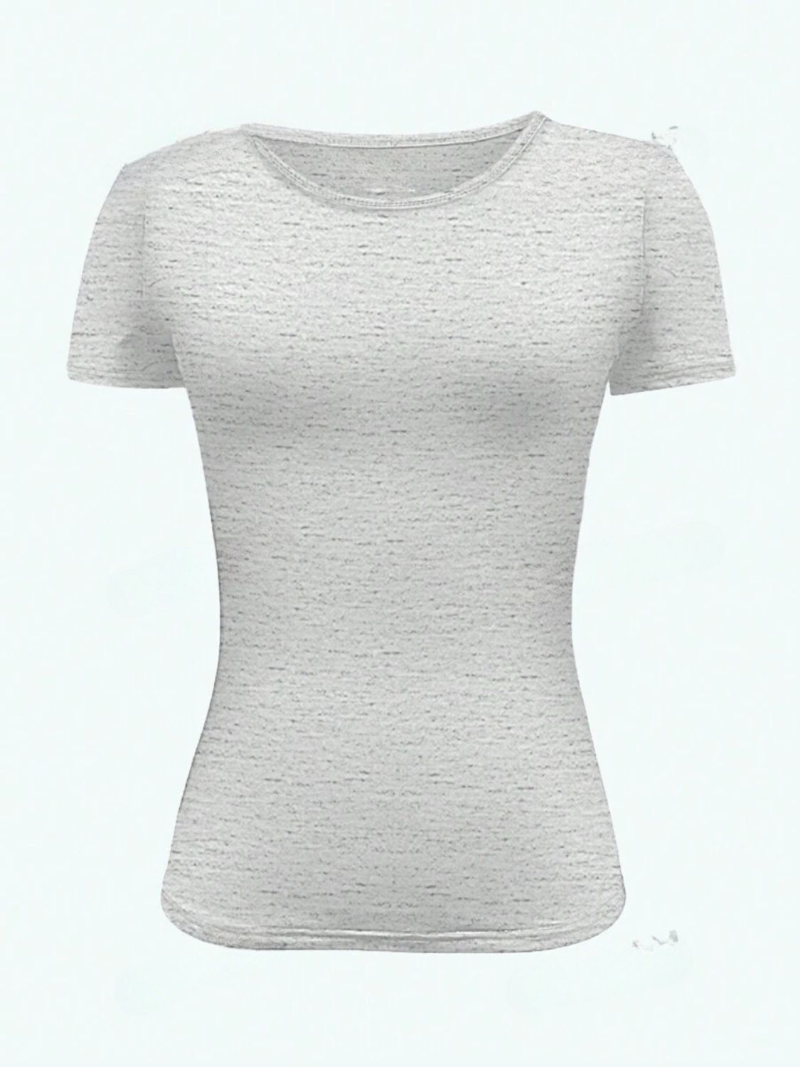 Round Neck Short Sleeve T-Shirt-TOPS / DRESSES-[Adult]-[Female]-2022 Online Blue Zone Planet