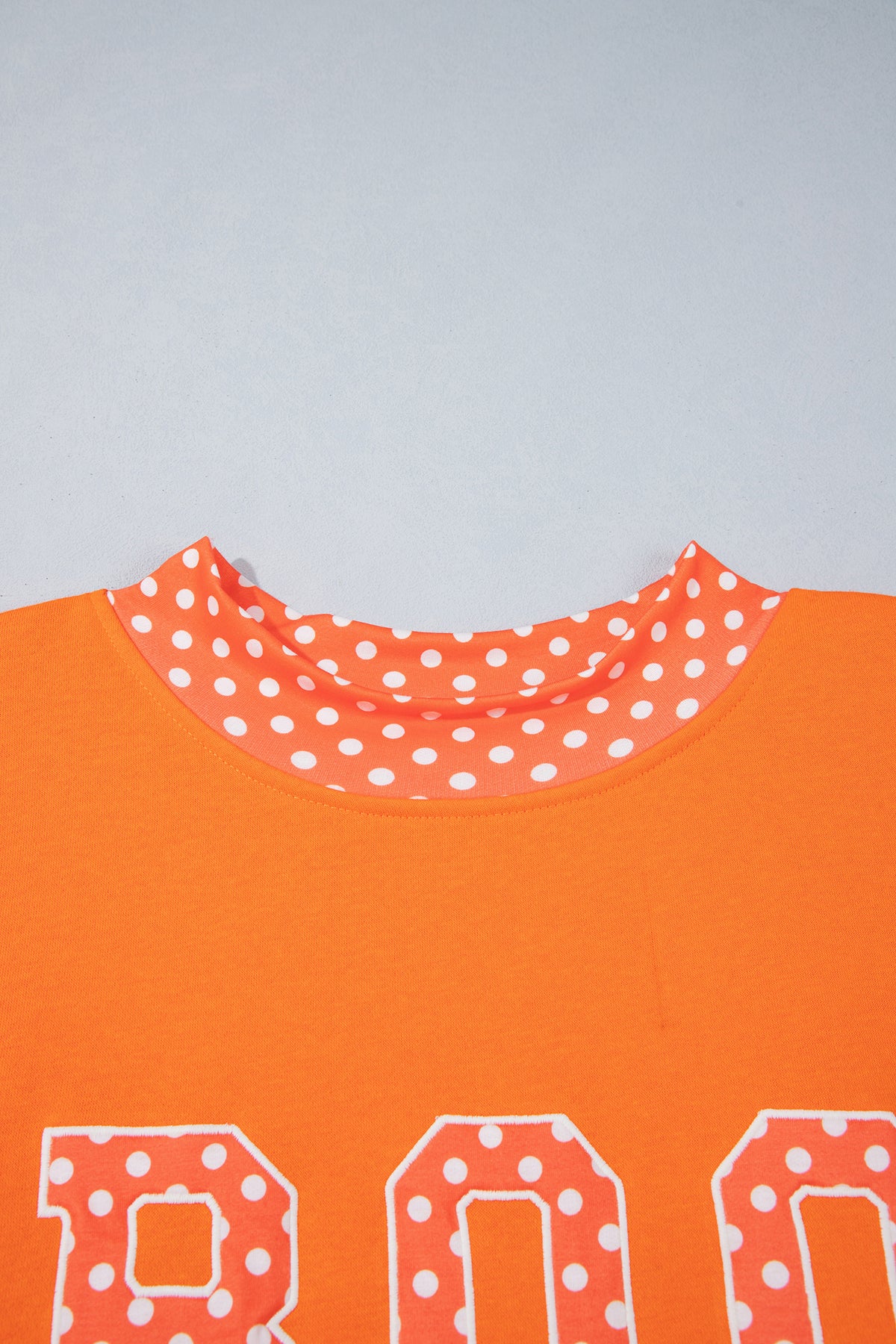 Fiery Red Casual Polka Dot Patchwork Letter Graphic Plus Size Sweatshirt-Plus Size/Plus Size Sweatshirts & Hoodies-[Adult]-[Female]-2022 Online Blue Zone Planet