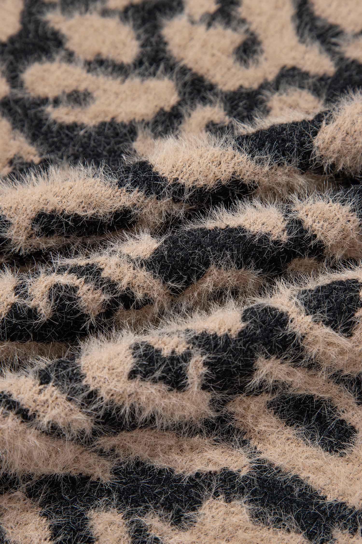 Pink Leopard Print Knit Sleeveless Regular Wash Sweater Vest-Sweaters & Cardigans/Sweater Vests-[Adult]-[Female]-2022 Online Blue Zone Planet