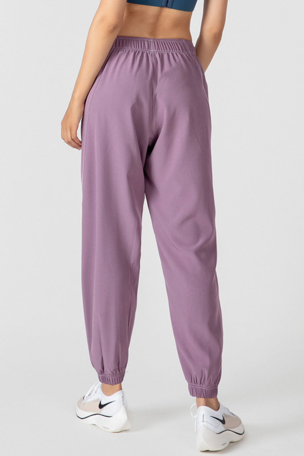 Basic Bae Drawstring Joggers with Pockets-BOTTOM SIZES SMALL MEDIUM LARGE-[Adult]-[Female]-Lilac-S-2022 Online Blue Zone Planet