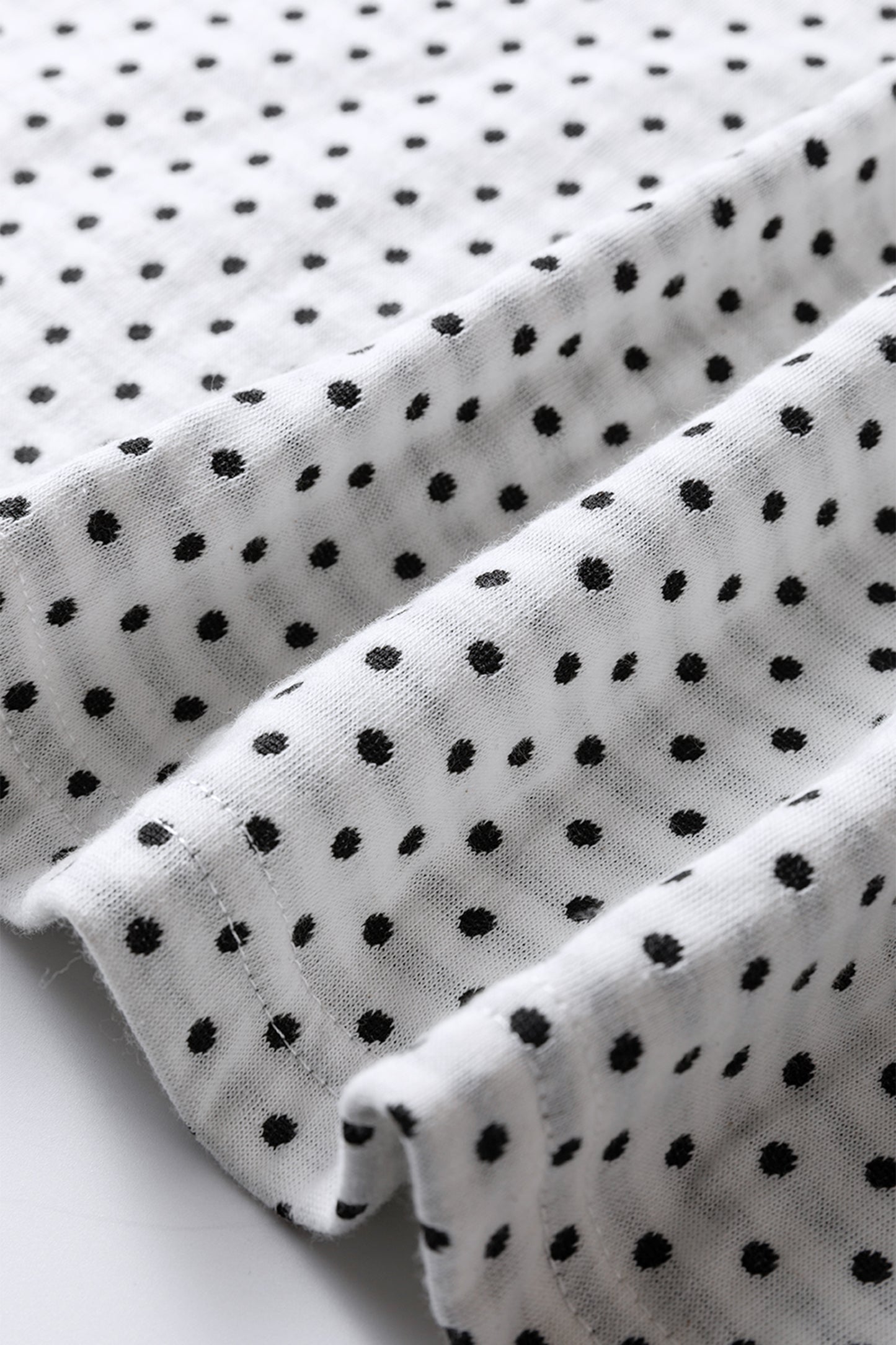 Beige Plus Size Dot Print Striped Patchwork Long Sleeve Henley Top-Plus Size/Plus Size Tops/Plus Size Blouses & Shirts-[Adult]-[Female]-2022 Online Blue Zone Planet