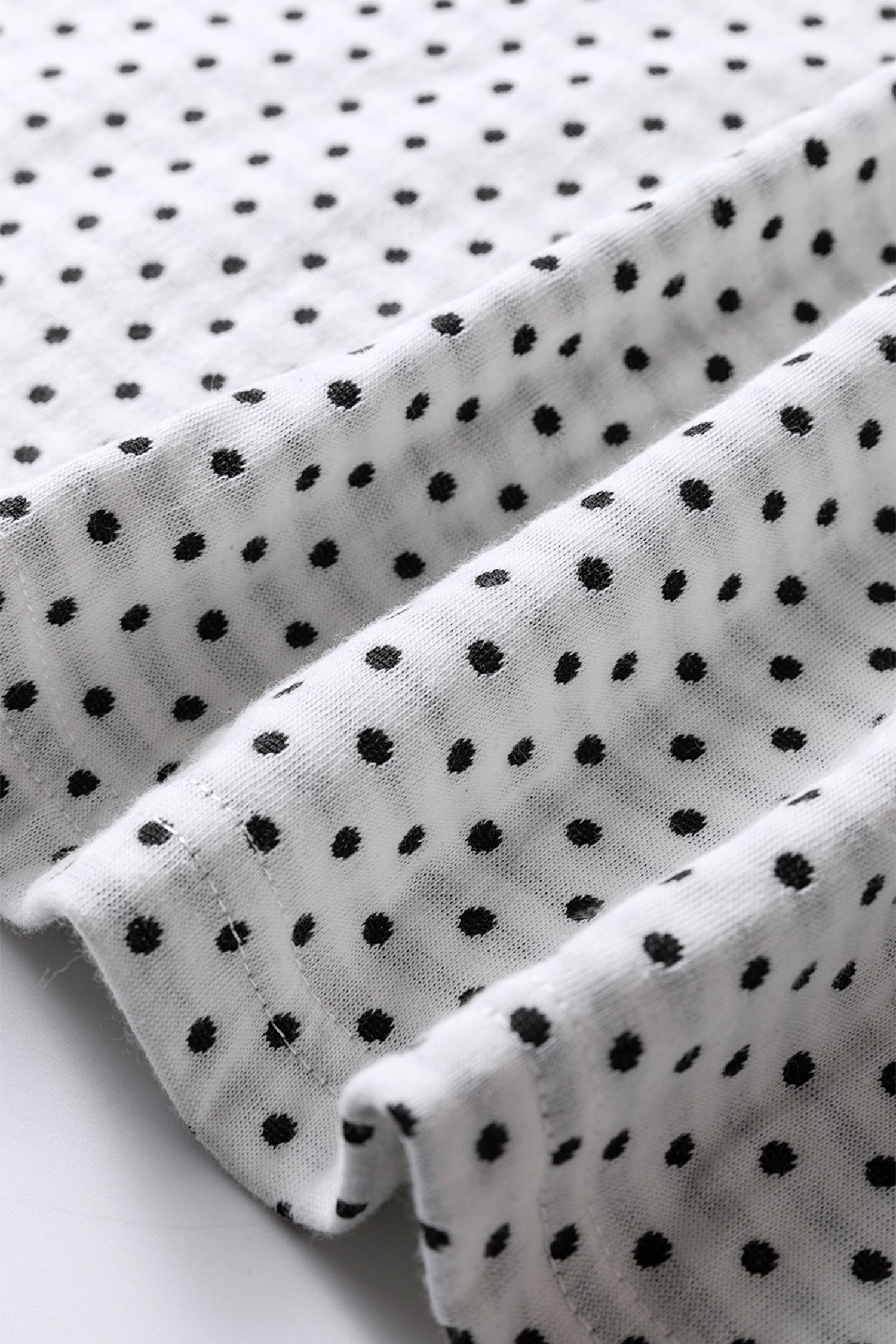 Beige Plus Size Dot Print Striped Patchwork Long Sleeve Henley Top-Plus Size/Plus Size Tops/Plus Size Blouses & Shirts-[Adult]-[Female]-2022 Online Blue Zone Planet