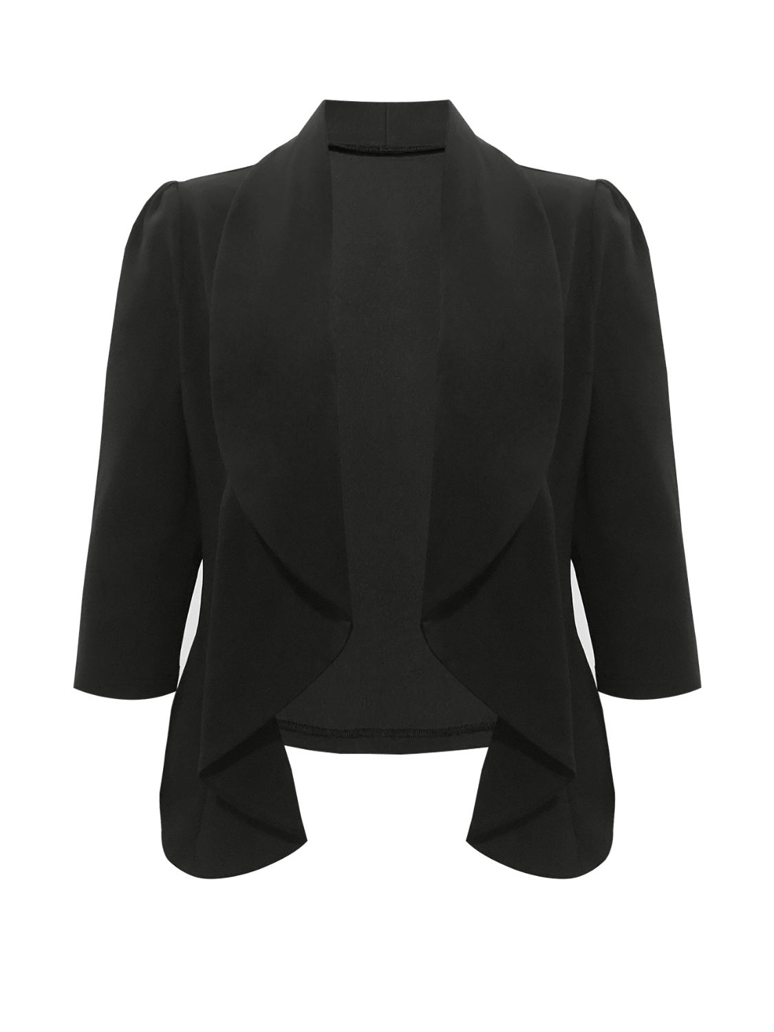 Three-Quarter Sleeve Blazer-TOPS / DRESSES-[Adult]-[Female]-2022 Online Blue Zone Planet