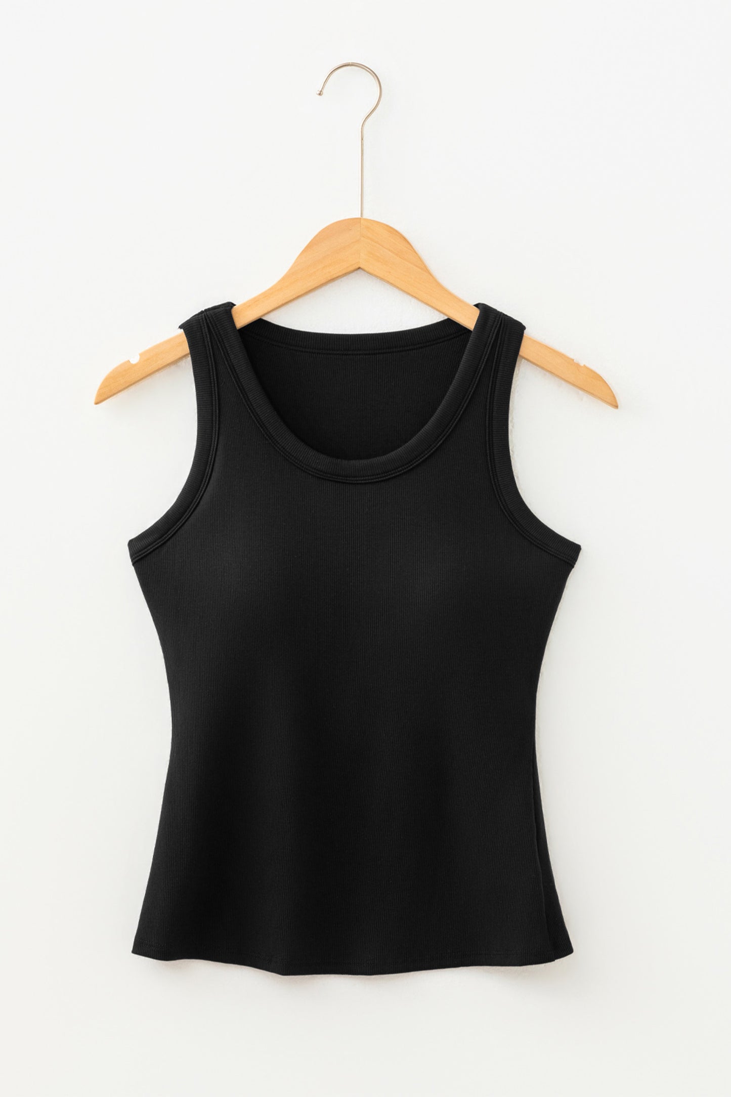 Four Leaf Clover Slim Ribbed Padded Tank Top-Tops/Tank Tops-[Adult]-[Female]-2022 Online Blue Zone Planet