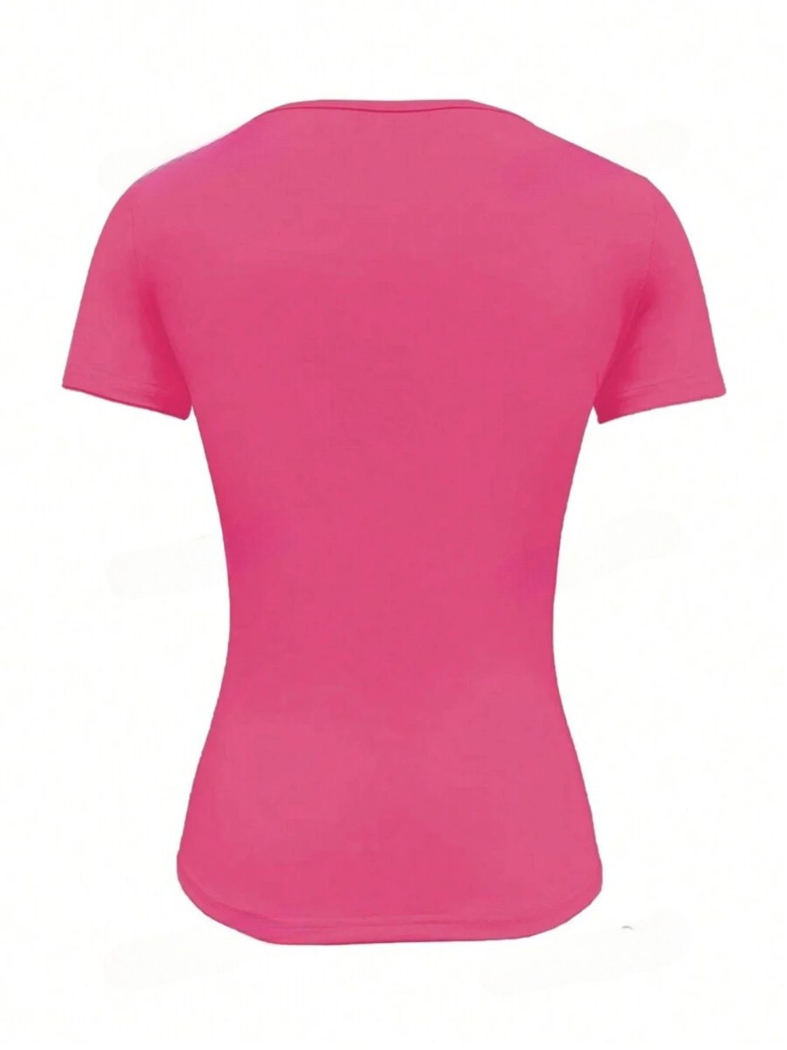 Round Neck Short Sleeve T-Shirt-TOPS / DRESSES-[Adult]-[Female]-2022 Online Blue Zone Planet