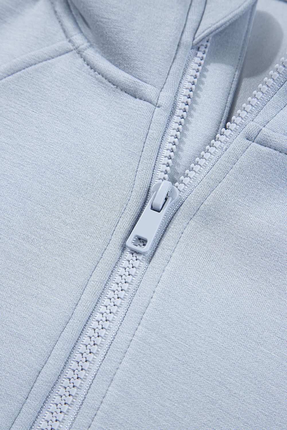 Beau Blue Half Zip Thumbhole Sleeve Hoodie Active Pants 2pcs Outfit-Tops / Dresses-[Adult]-[Female]-2022 Online Blue Zone Planet