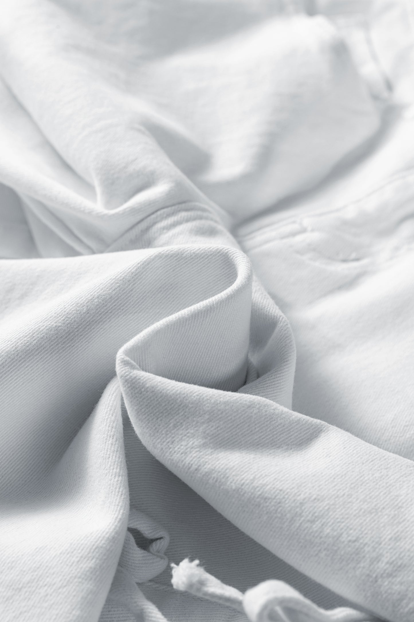 White Bow Knot Side Detail Straight Leg Loose Jeans-Bottoms/Jeans-[Adult]-[Female]-2022 Online Blue Zone Planet