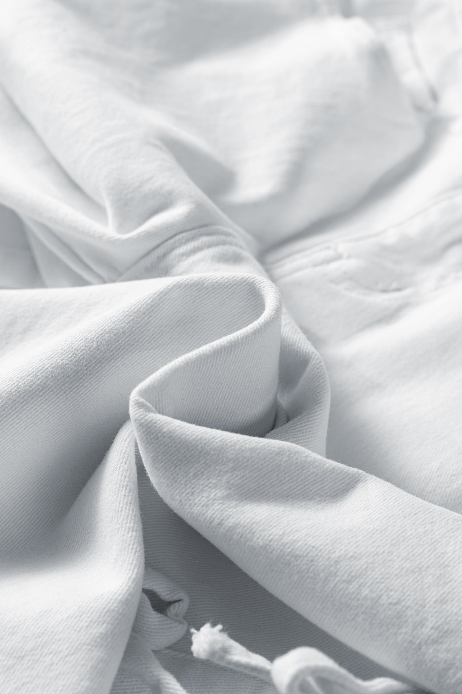 White Bow Knot Side Detail Straight Leg Loose Jeans-Bottoms/Jeans-[Adult]-[Female]-2022 Online Blue Zone Planet