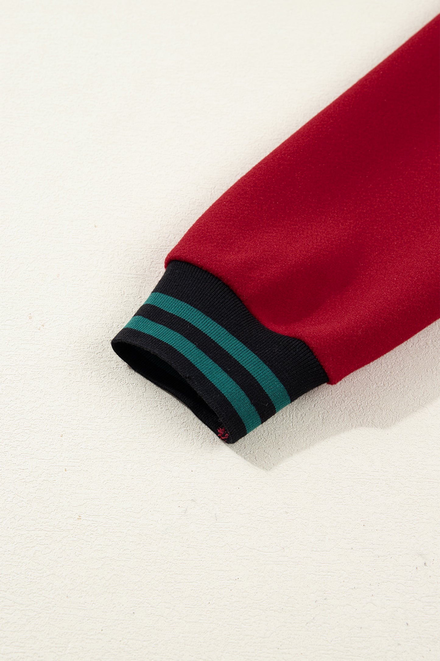 Racing Red Contrast Cuffed Drop Shoulder Zip up Tunic Hoodie-Tops / Dresses-[Adult]-[Female]-2022 Online Blue Zone Planet