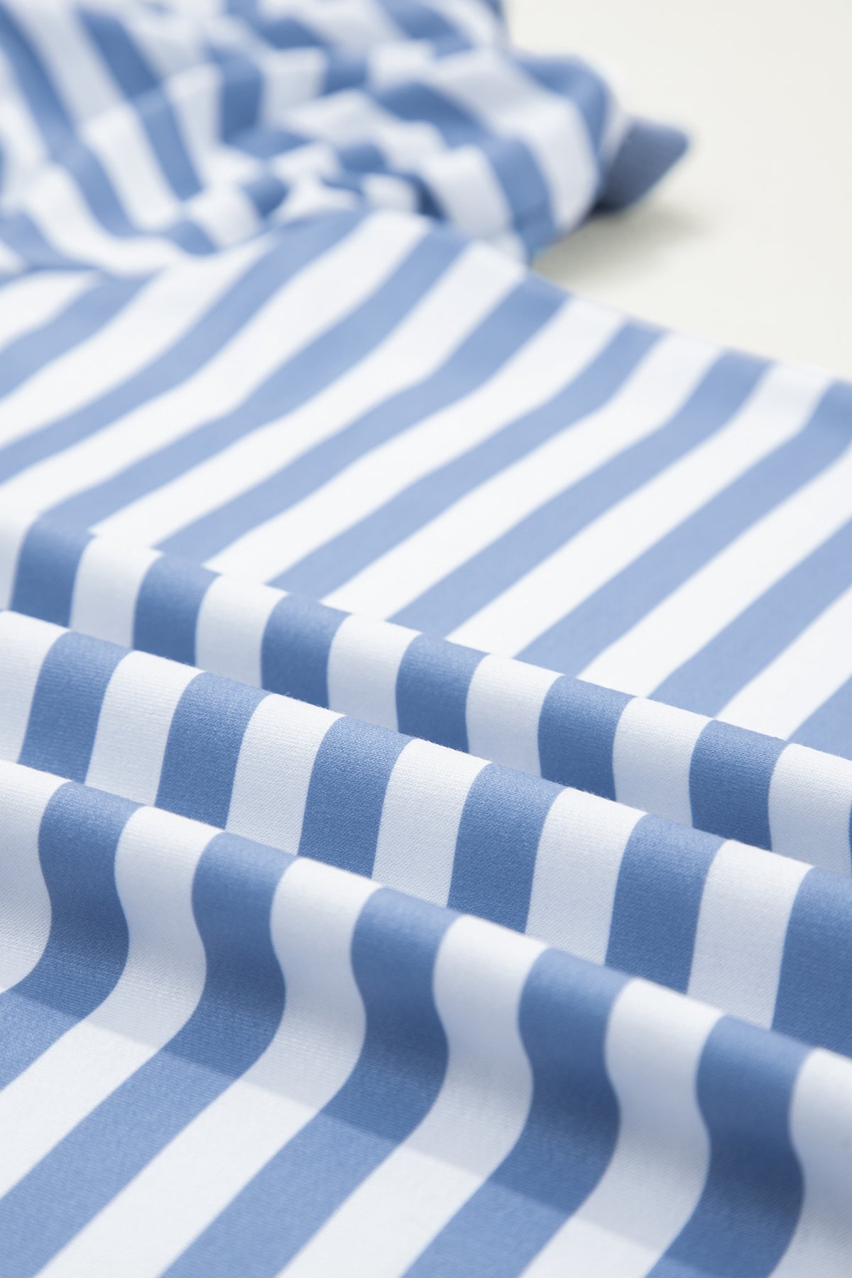 Orange Stripe Short Bubble Sleeve T Shirt-Tops/Tops & Tees-[Adult]-[Female]-2022 Online Blue Zone Planet