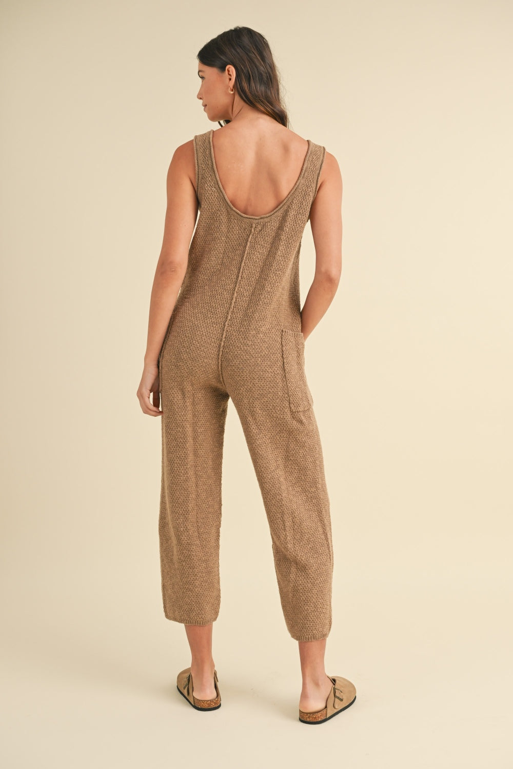 MABLE Sleeveless Knit Crop Jumpsuit with Pockets-TOPS / DRESSES-[Adult]-[Female]-2022 Online Blue Zone Planet