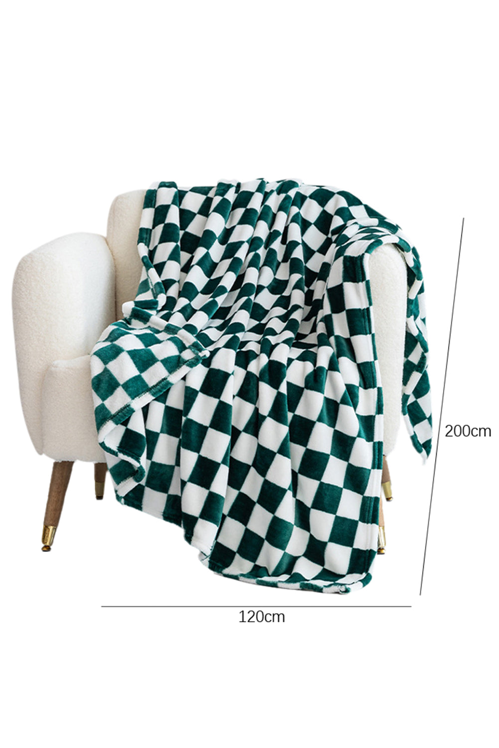 Black Checkerboard Printed Soft Throw Blanket-Accessories & Jewelry-[Adult]-[Female]-2022 Online Blue Zone Planet