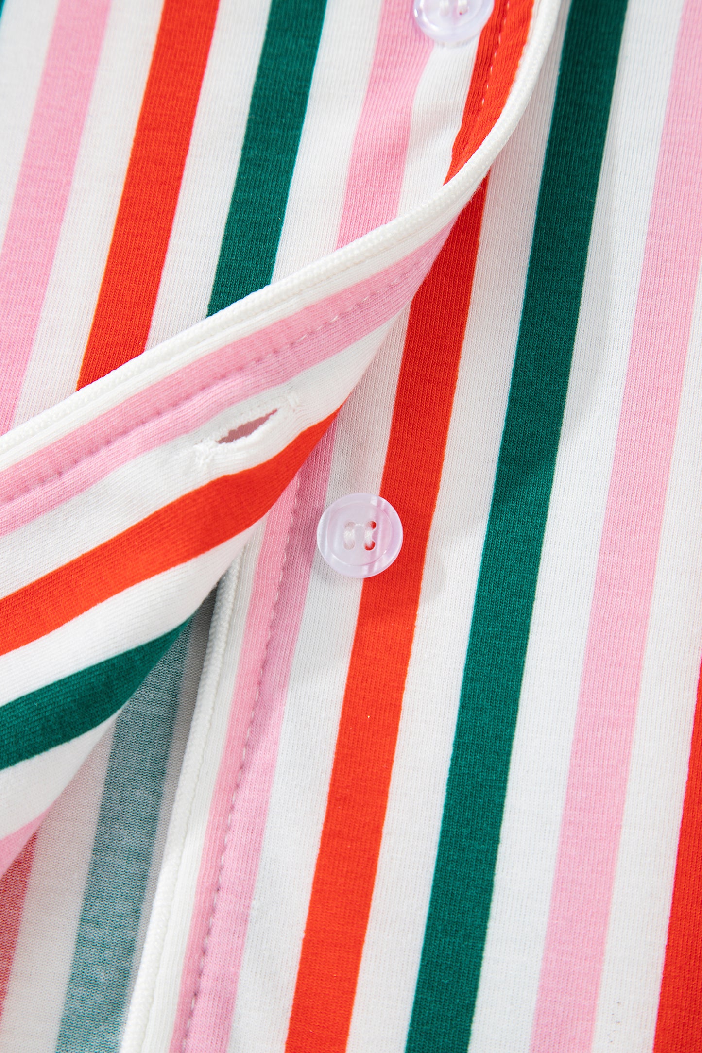 Pink Stripe Christmas Long Sleeve Shirt Style Lounge Dress-TOPS / DRESSES-[Adult]-[Female]-2022 Online Blue Zone Planet