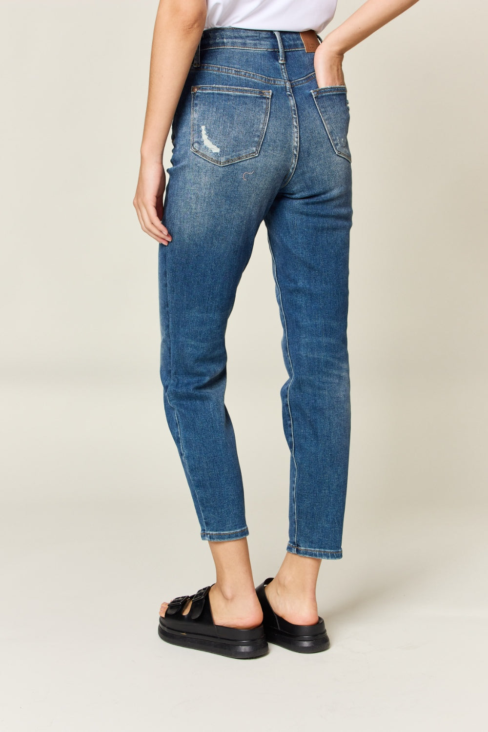 Blue Zone Planet | Judy Blue Full Size Tummy Control High Waist Slim Jeans-TOPS / DRESSES-[Adult]-[Female]-2022 Online Blue Zone Planet