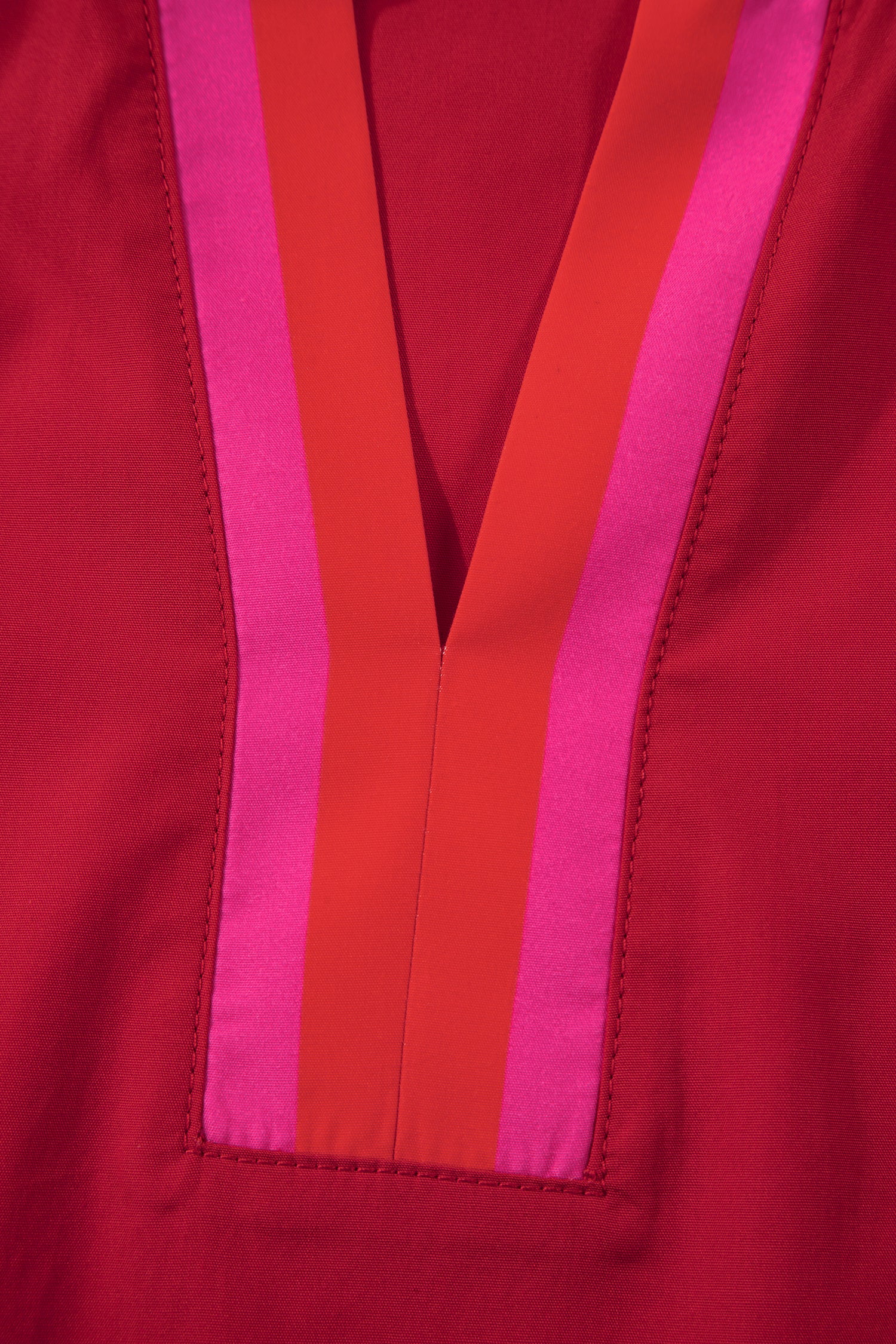 Fiery Red Striped Frilled Collar Ruffled Short Sleeve Blouse-Tops/Blouses & Shirts-[Adult]-[Female]-2022 Online Blue Zone Planet