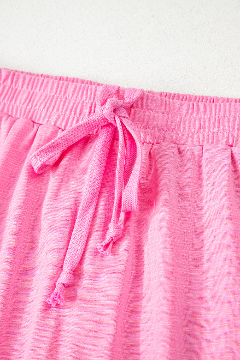Sachet Pink Loose Fit Half Sleeve T Shirt and High Waist Skirt Set-Two Piece Sets/Two Piece Dresses-[Adult]-[Female]-2022 Online Blue Zone Planet