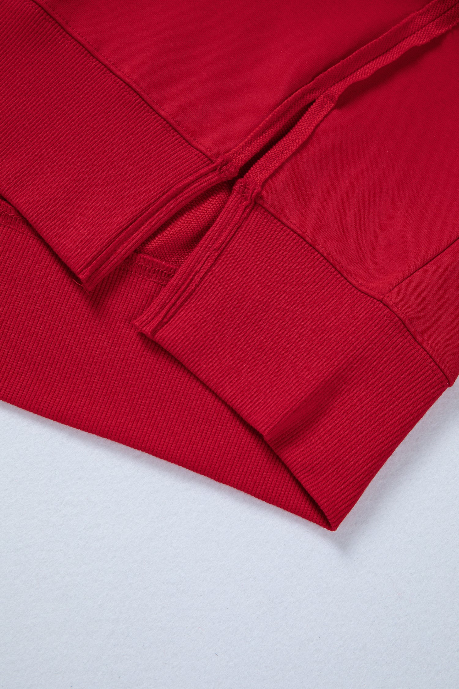 Racing Red Holly Jolly Embroidered Graphic Baggy Sweatshirt-Tops/Sweatshirts & Hoodies-[Adult]-[Female]-2022 Online Blue Zone Planet