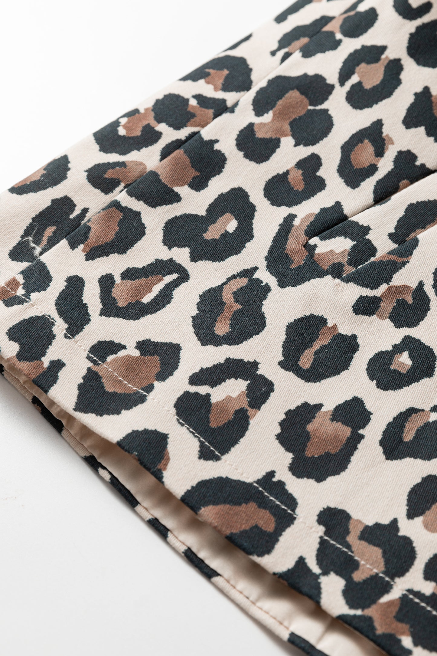 Brown Leopard Open Front Jacket Vest-Outerwear/Vests-[Adult]-[Female]-2022 Online Blue Zone Planet