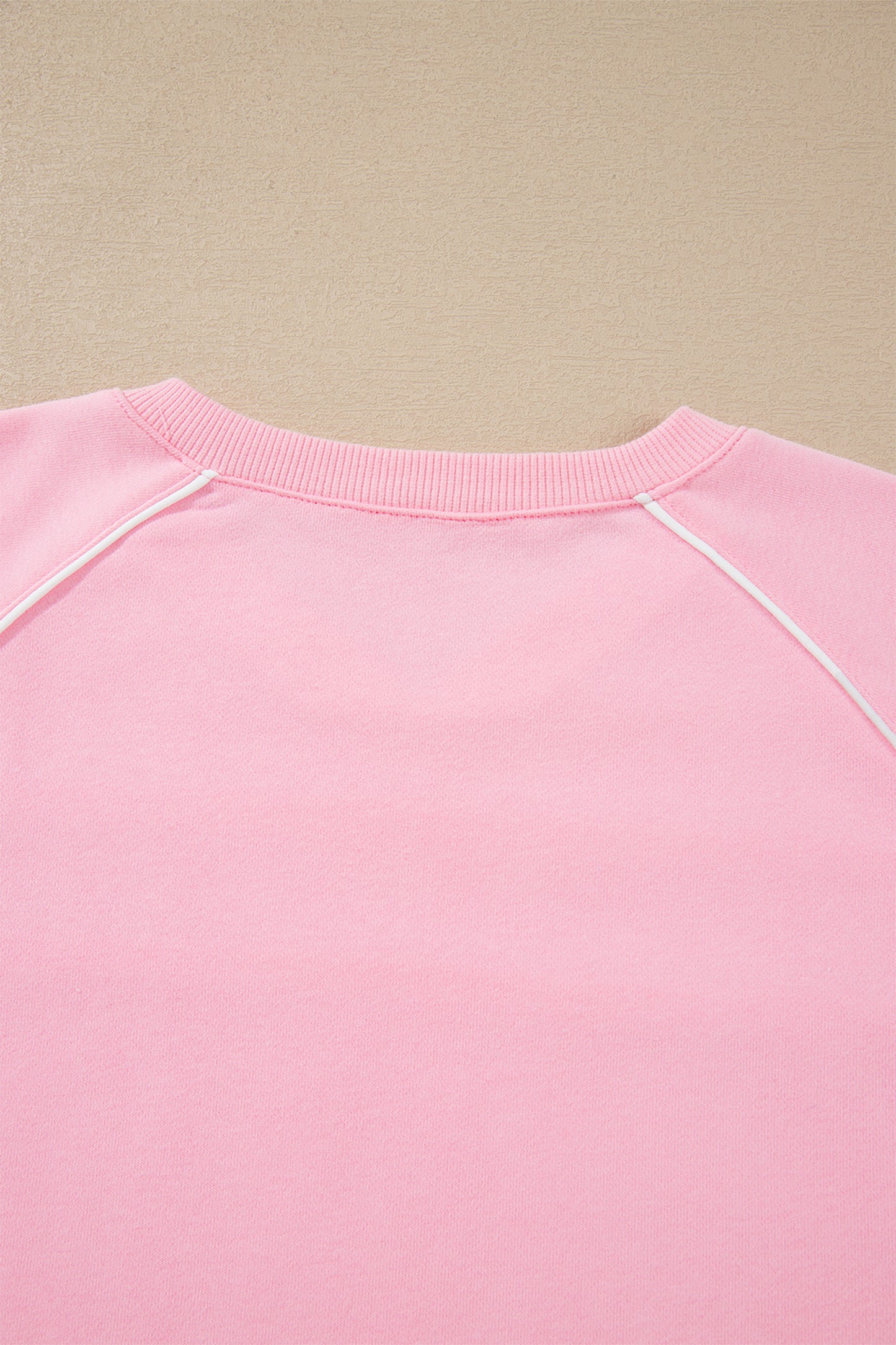 Pink Piping Trim Long Sporty Pullover Drawstring Elastic Waist Shorts Set-Two Piece Sets/Short Sets-[Adult]-[Female]-2022 Online Blue Zone Planet