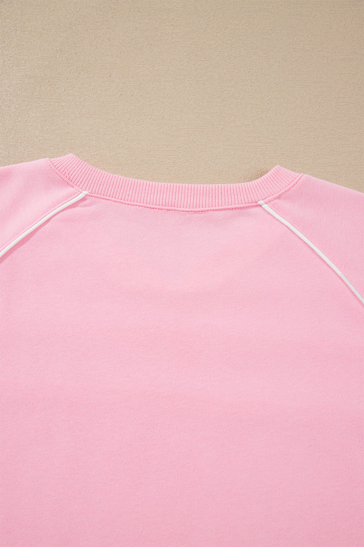 Pink Piping Trim Long Sporty Pullover Drawstring Elastic Waist Shorts Set-Two Piece Sets/Short Sets-[Adult]-[Female]-2022 Online Blue Zone Planet
