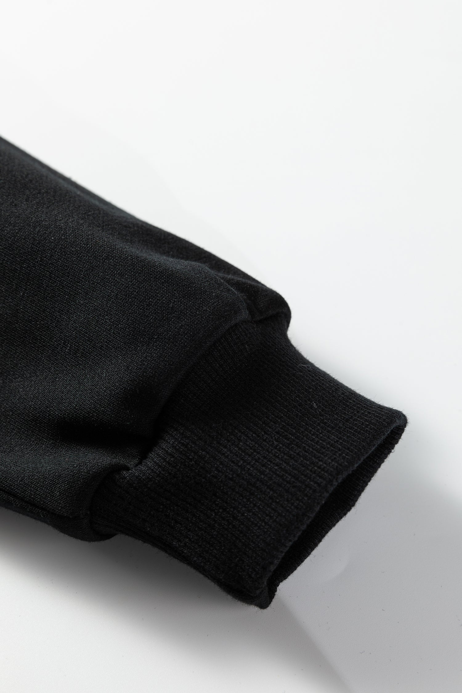 Black Leopard Print Patchwork Varsity Raglan Sleeve Sweatshirt Dress-TOPS / DRESSES-[Adult]-[Female]-2022 Online Blue Zone Planet