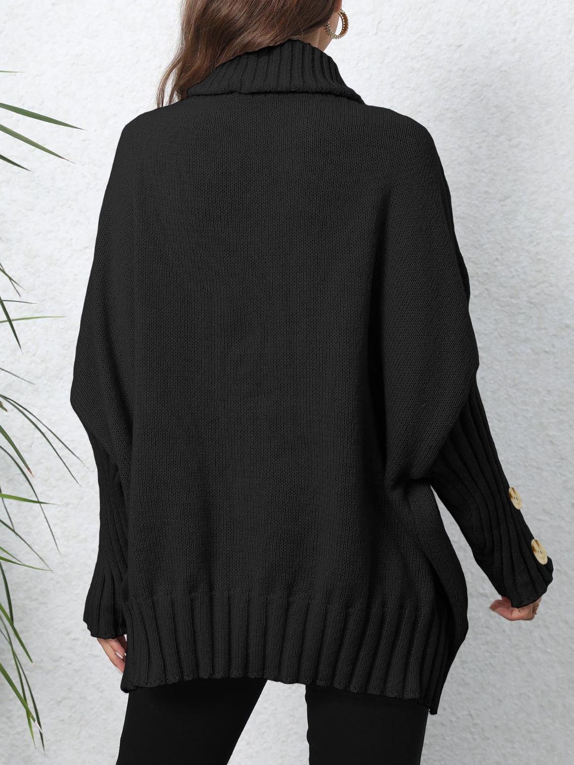 Turtleneck Long Sleeve Sweater-TOPS / DRESSES-[Adult]-[Female]-2022 Online Blue Zone Planet