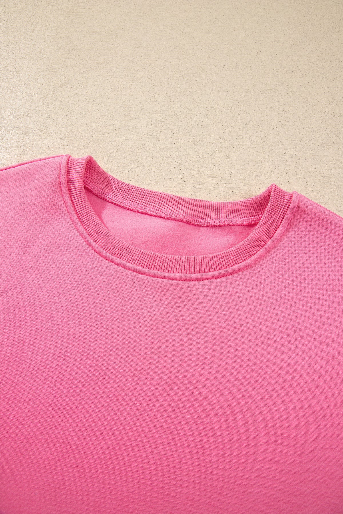 Sachet Pink Slogan Print Round Neck Long Sleeve Sweatshirt-Tops/Sweatshirts & Hoodies-[Adult]-[Female]-2022 Online Blue Zone Planet