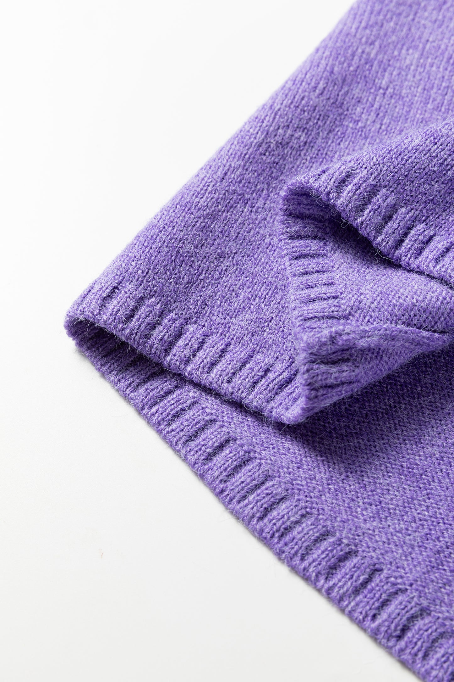 Wisteria Solid Color Knit Button Drop Shoulder Sweater Cardigan-Sweaters & Cardigans/Cardigans-[Adult]-[Female]-2022 Online Blue Zone Planet