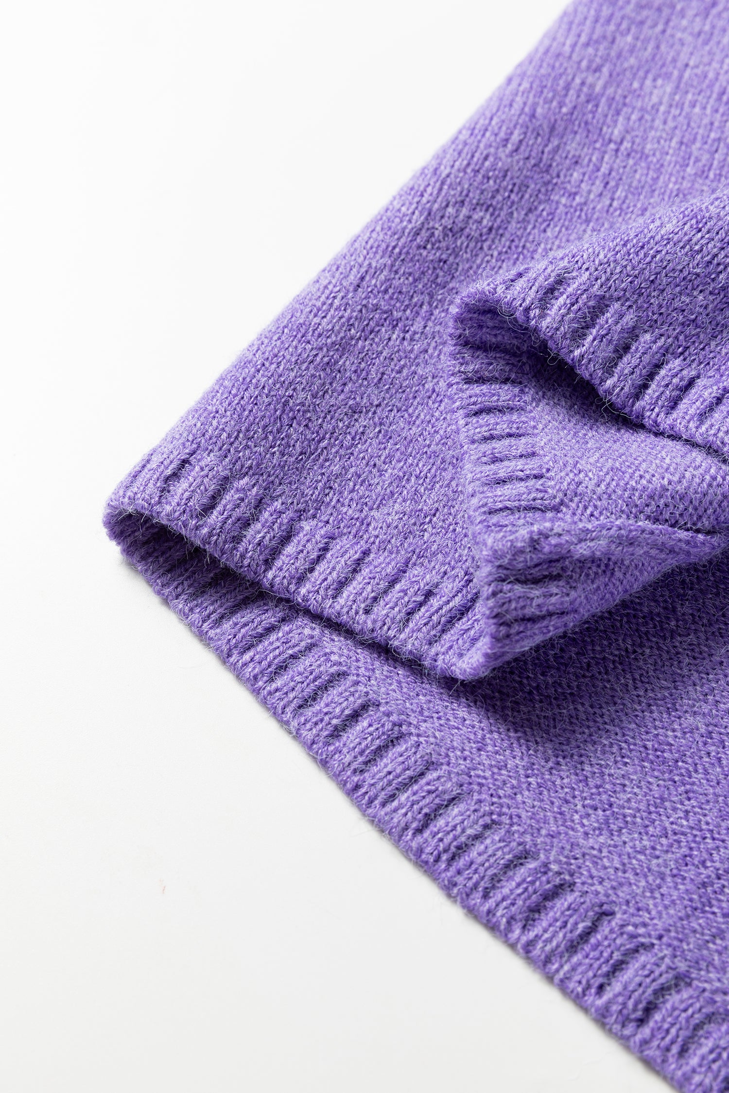 Wisteria Solid Color Knit Button Drop Shoulder Sweater Cardigan-Sweaters & Cardigans/Cardigans-[Adult]-[Female]-2022 Online Blue Zone Planet