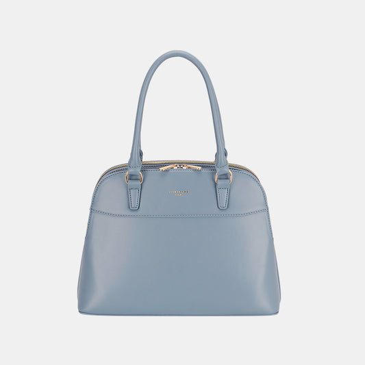 David Jones PU Leather Handbag-HANDBAGS-[Adult]-[Female]-Blue-One Size-2022 Online Blue Zone Planet