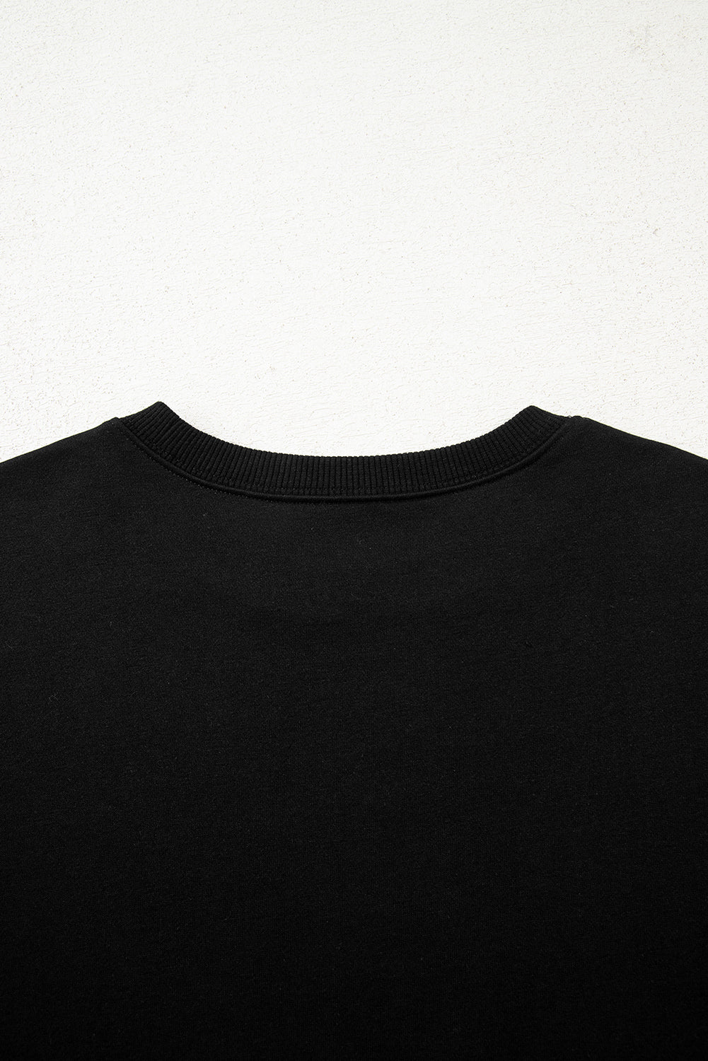 Black Varsity Striped Sleeve Drop Shoulder Sweatshirt and Short Set-Two Piece Sets/Short Sets-[Adult]-[Female]-2022 Online Blue Zone Planet