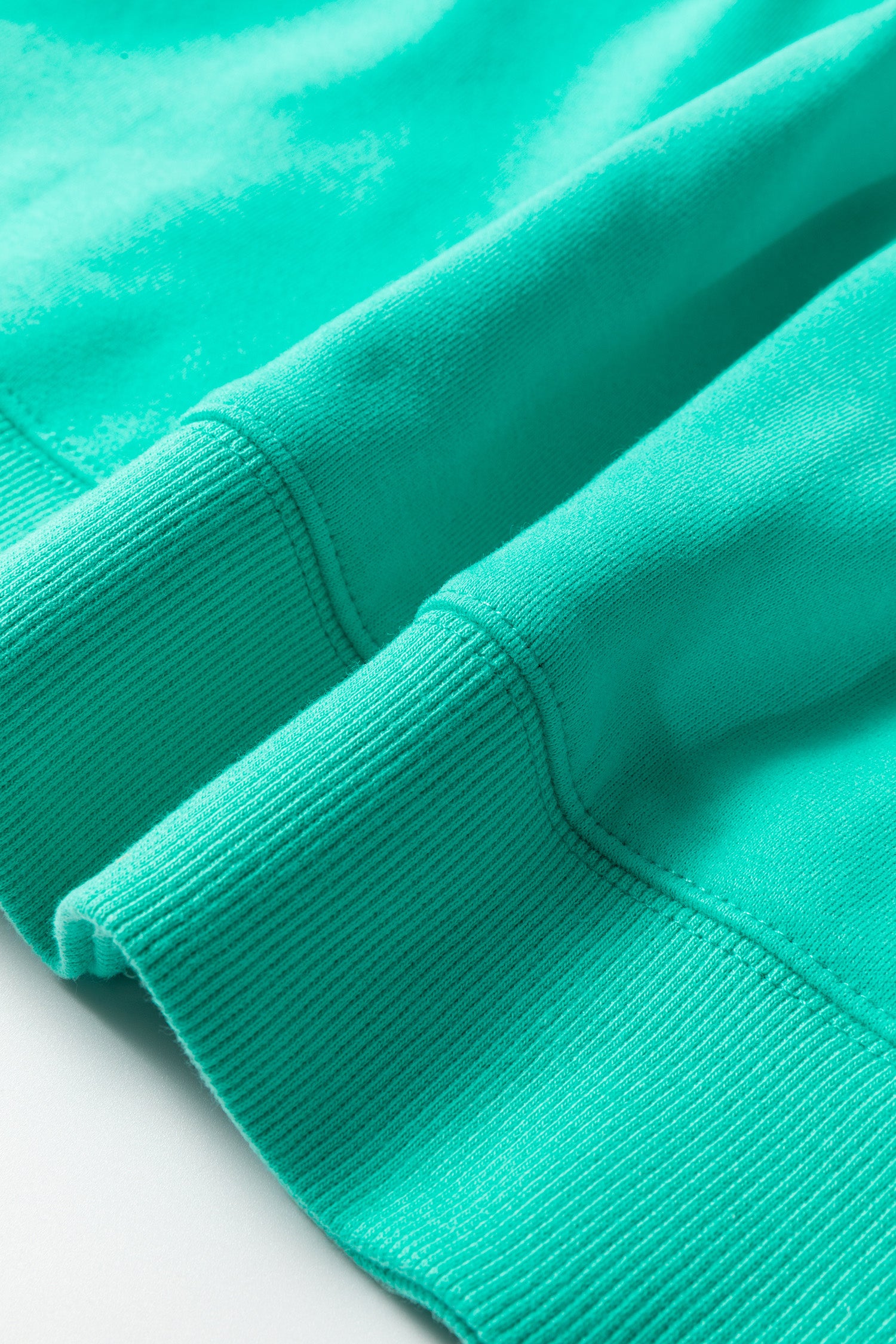 Sea Green Oversize Blessed Embroidered Mock Neck Sweatshirt-Tops/Sweatshirts & Hoodies-[Adult]-[Female]-2022 Online Blue Zone Planet