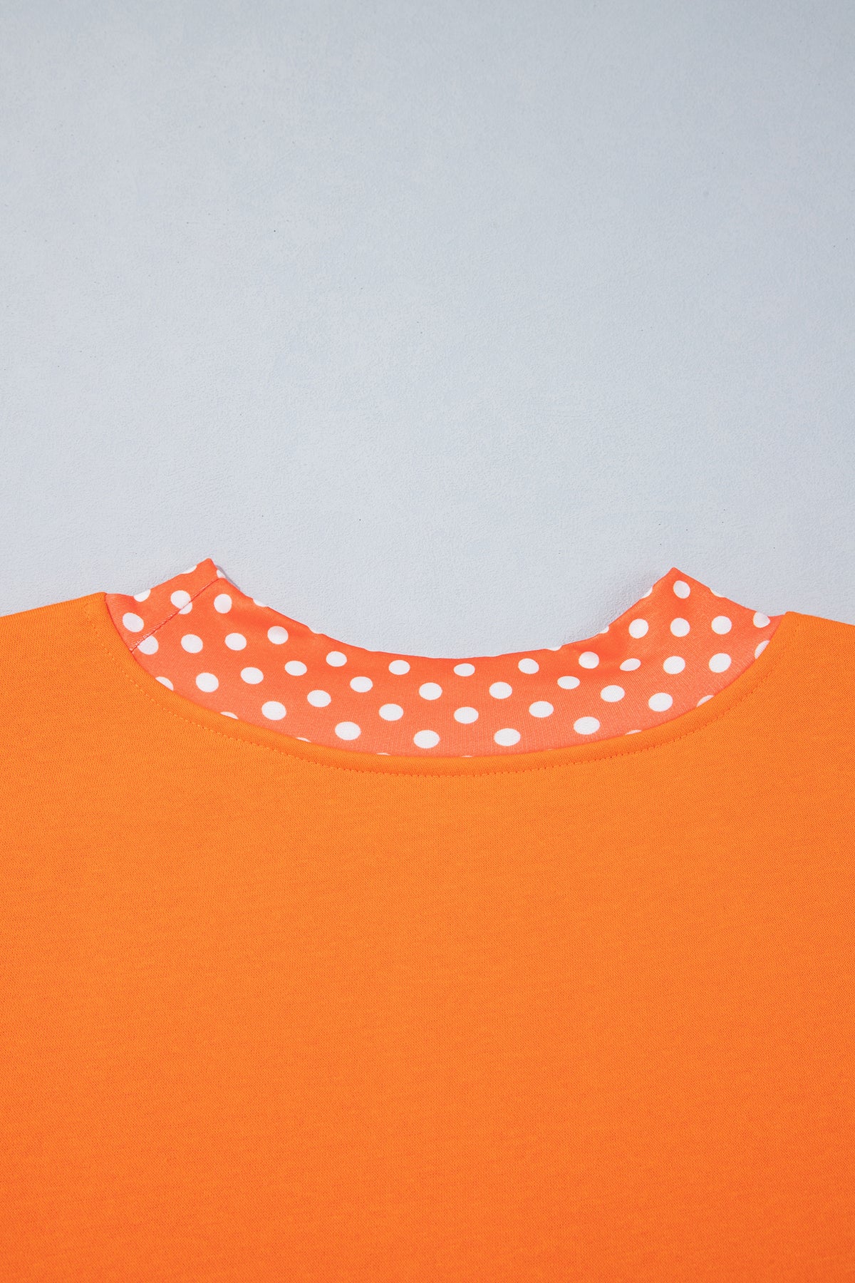 Fiery Red Casual Polka Dot Patchwork Letter Graphic Plus Size Sweatshirt-Plus Size/Plus Size Sweatshirts & Hoodies-[Adult]-[Female]-2022 Online Blue Zone Planet