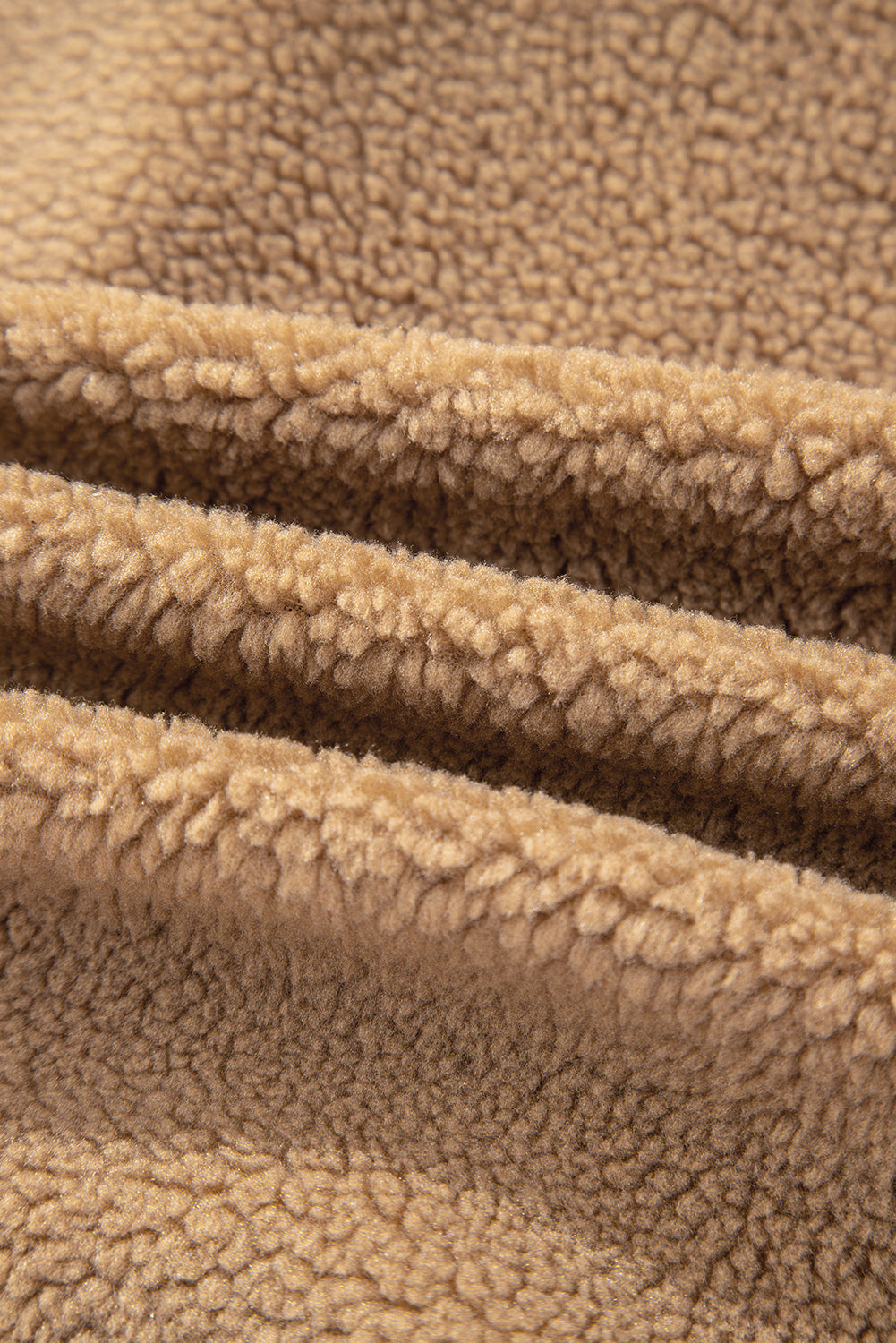 Light French Beige Puffy Plush Corduroy Edge Patchwork Jacket with Big Pockets-Outerwear/Jackets-[Adult]-[Female]-2022 Online Blue Zone Planet