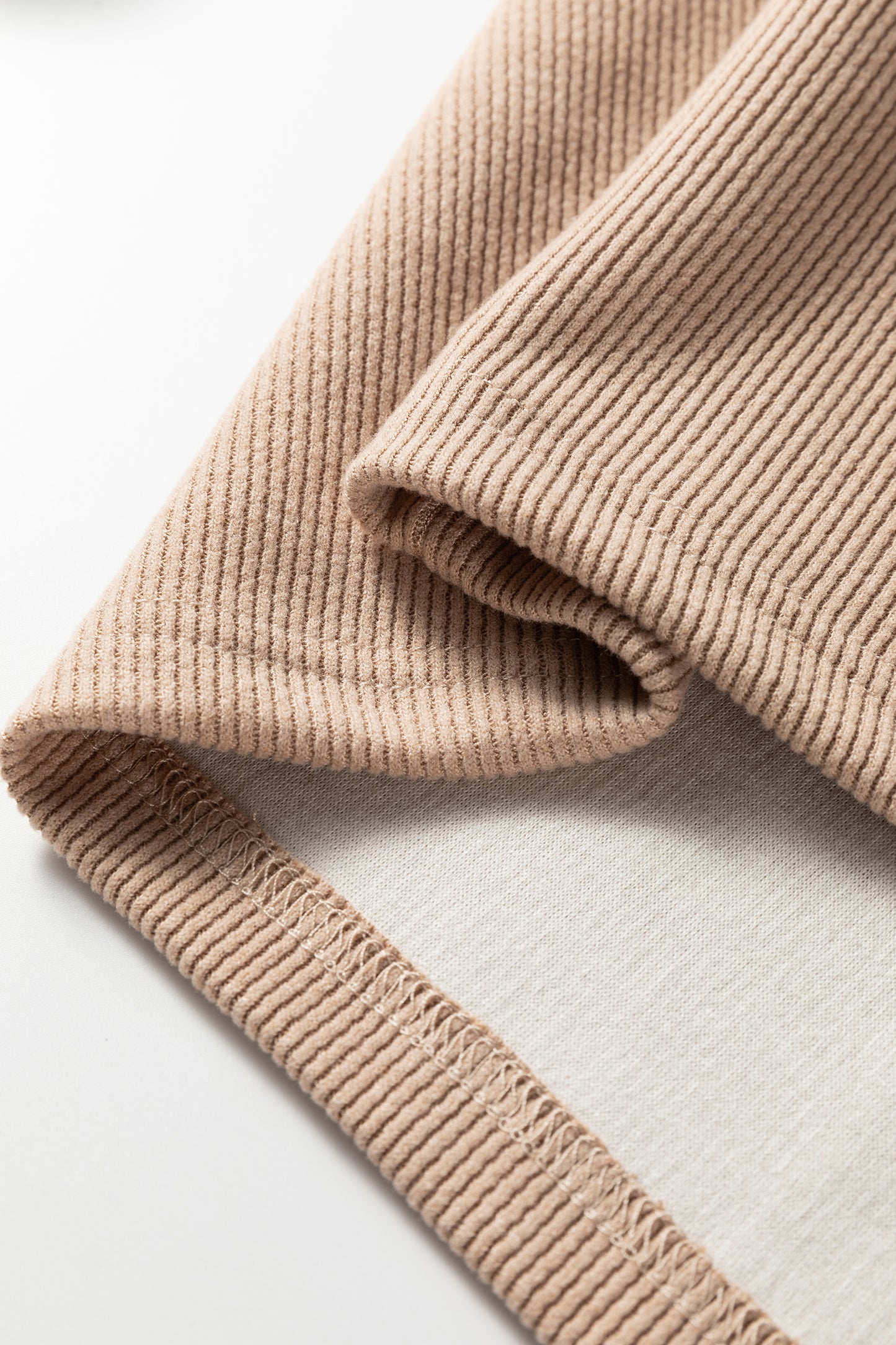 Parchment Thermal Textured Leopard Drawstring Baggy Hoodie-Tops / Dresses-[Adult]-[Female]-2022 Online Blue Zone Planet