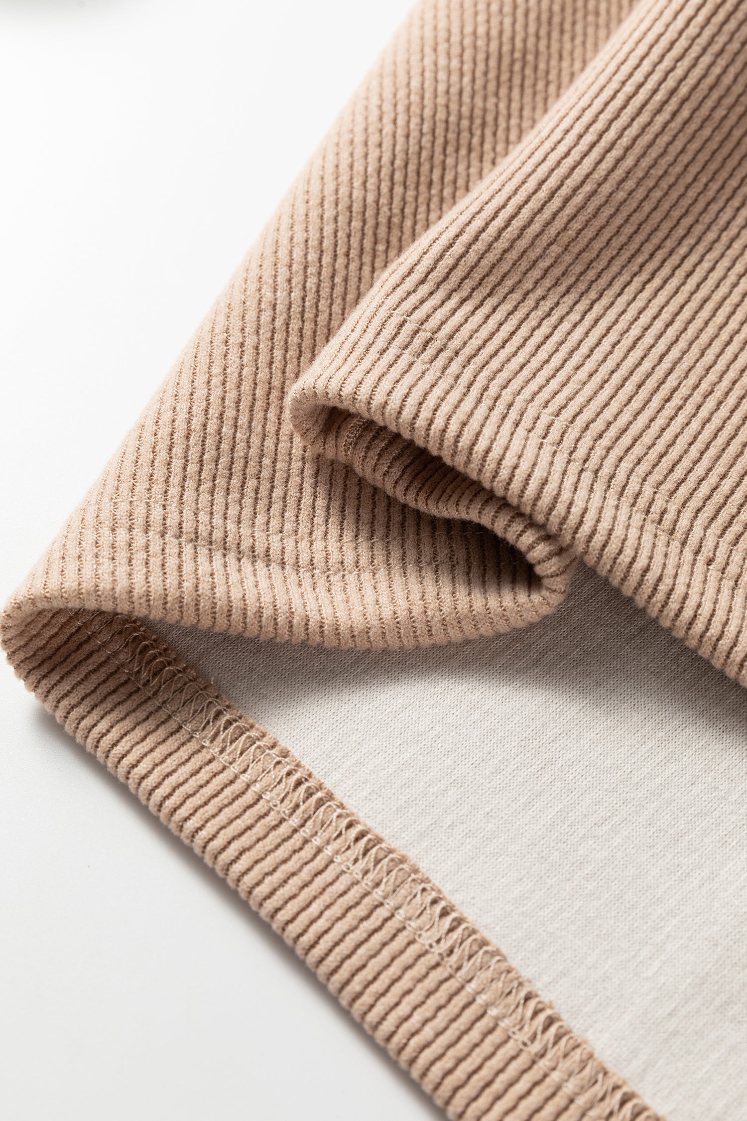 Parchment Thermal Textured Leopard Drawstring Baggy Hoodie-Tops / Dresses-[Adult]-[Female]-2022 Online Blue Zone Planet