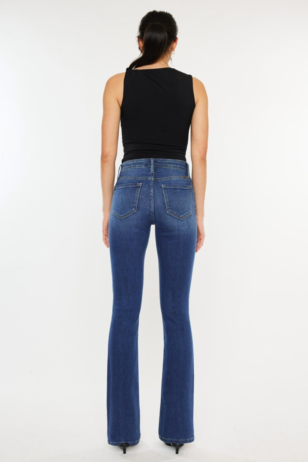 Kancan High Rise Slim Bootcut Jeans-BOTTOMS SIZES SMALL MEDIUM LARGE-[Adult]-[Female]-2022 Online Blue Zone Planet