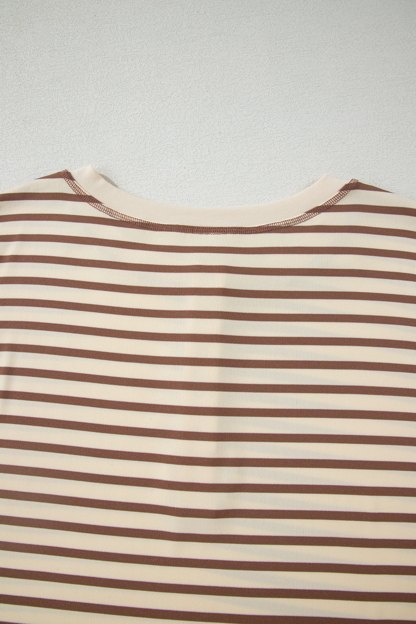 Brown Stripe Half Buttons Top and Shorts Set-Two Piece Sets/Short Sets-[Adult]-[Female]-2022 Online Blue Zone Planet