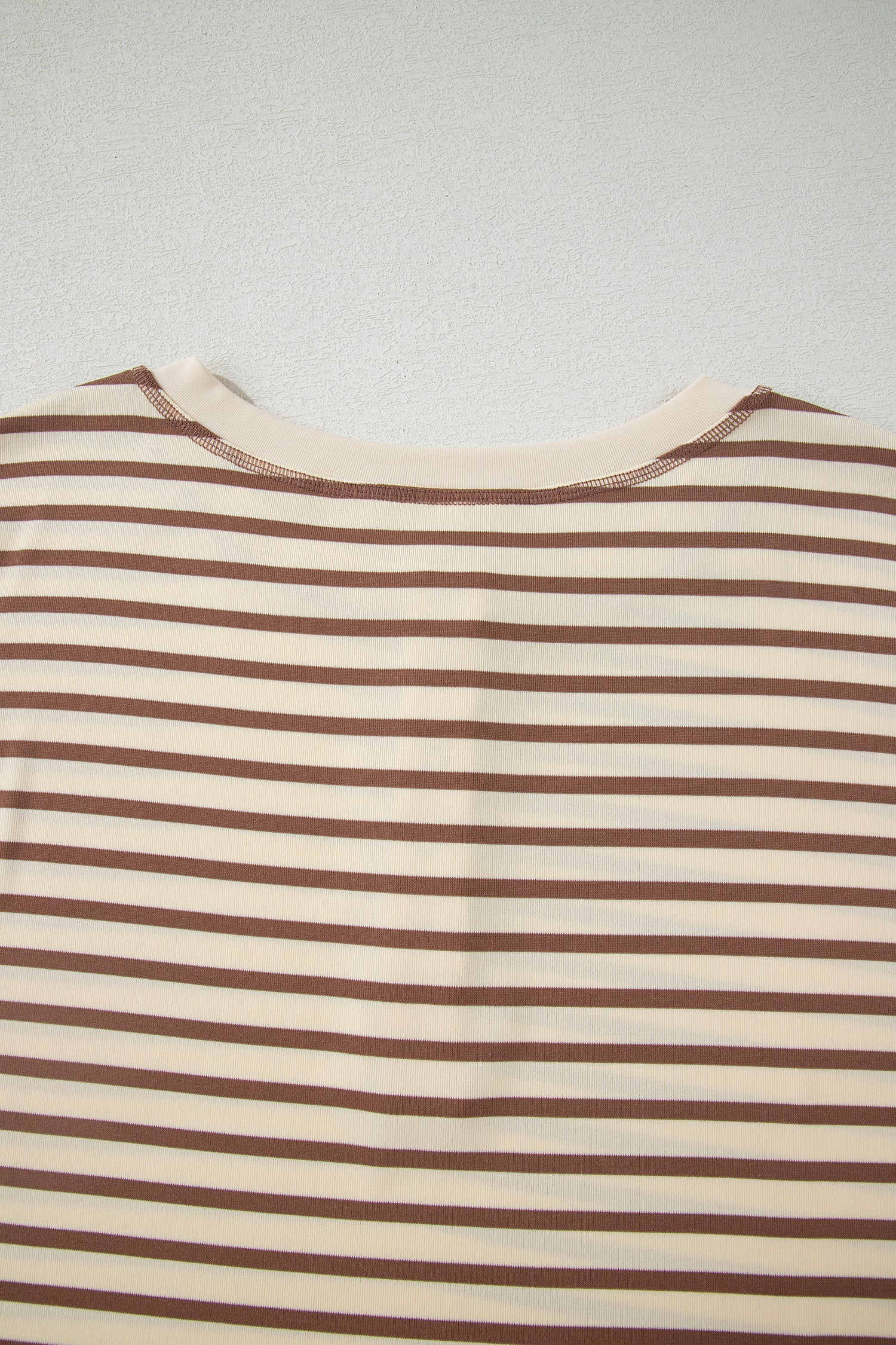 Brown Stripe Half Buttons Top and Shorts Set-Two Piece Sets/Short Sets-[Adult]-[Female]-2022 Online Blue Zone Planet