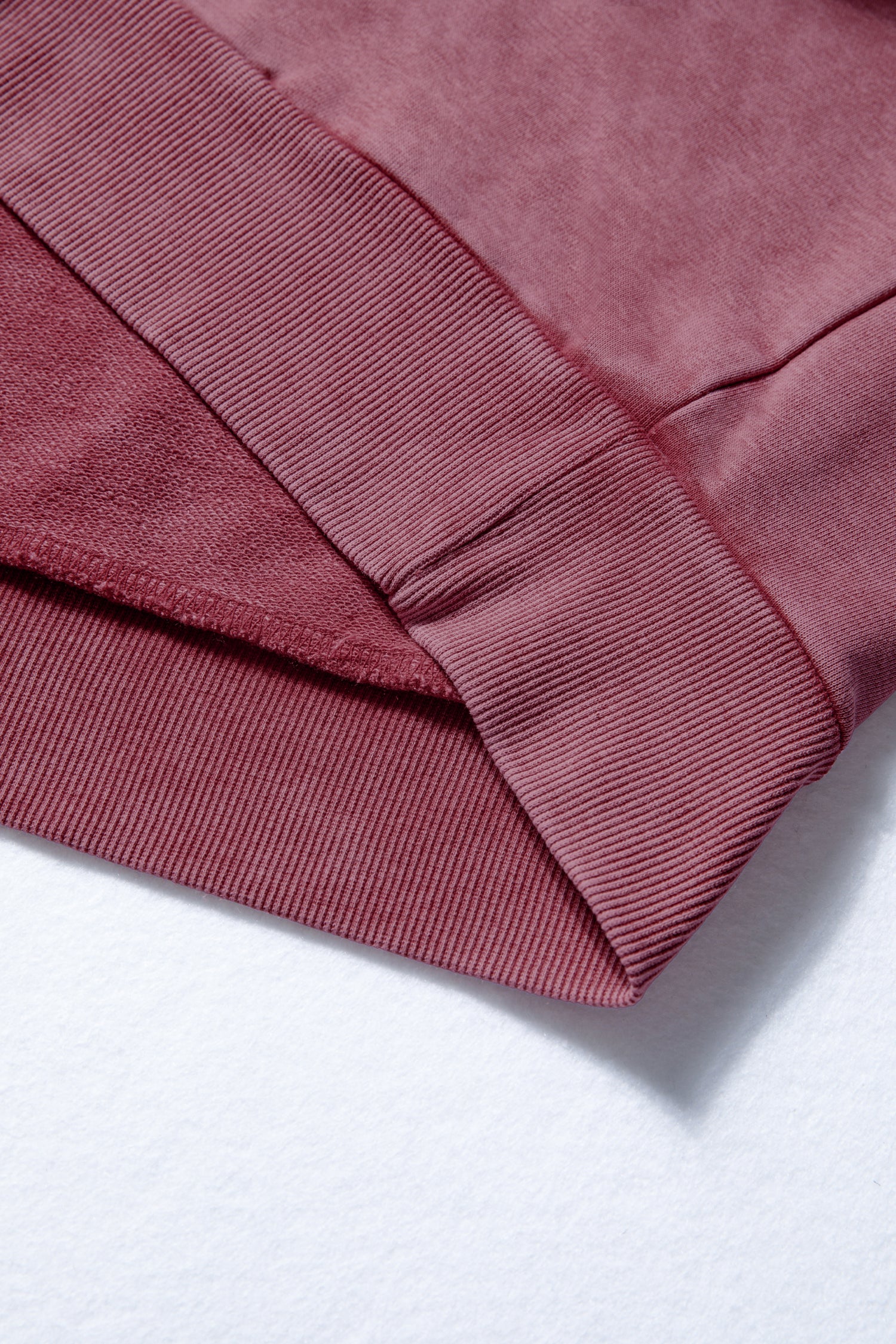 Sail Blue Lace Patchwork Detail Notched Neck Mineral Wash Baggy Sweatshirt-Tops/Sweatshirts & Hoodies-[Adult]-[Female]-2022 Online Blue Zone Planet