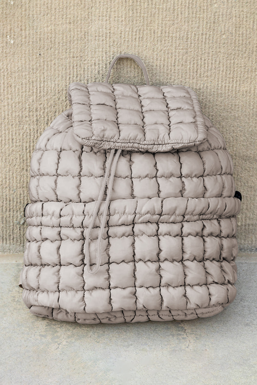 Pink Solid Flapped Quilted Puffer Backpack-Bracelets-[Adult]-[Female]-2022 Online Blue Zone Planet