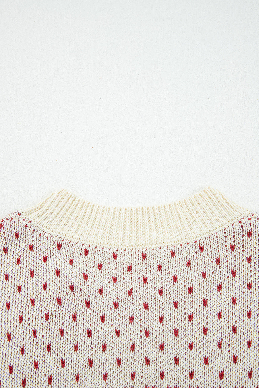 Red Contrast Color Pattern Lantern Sleeve Sweater-TOPS / DRESSES-[Adult]-[Female]-2022 Online Blue Zone Planet