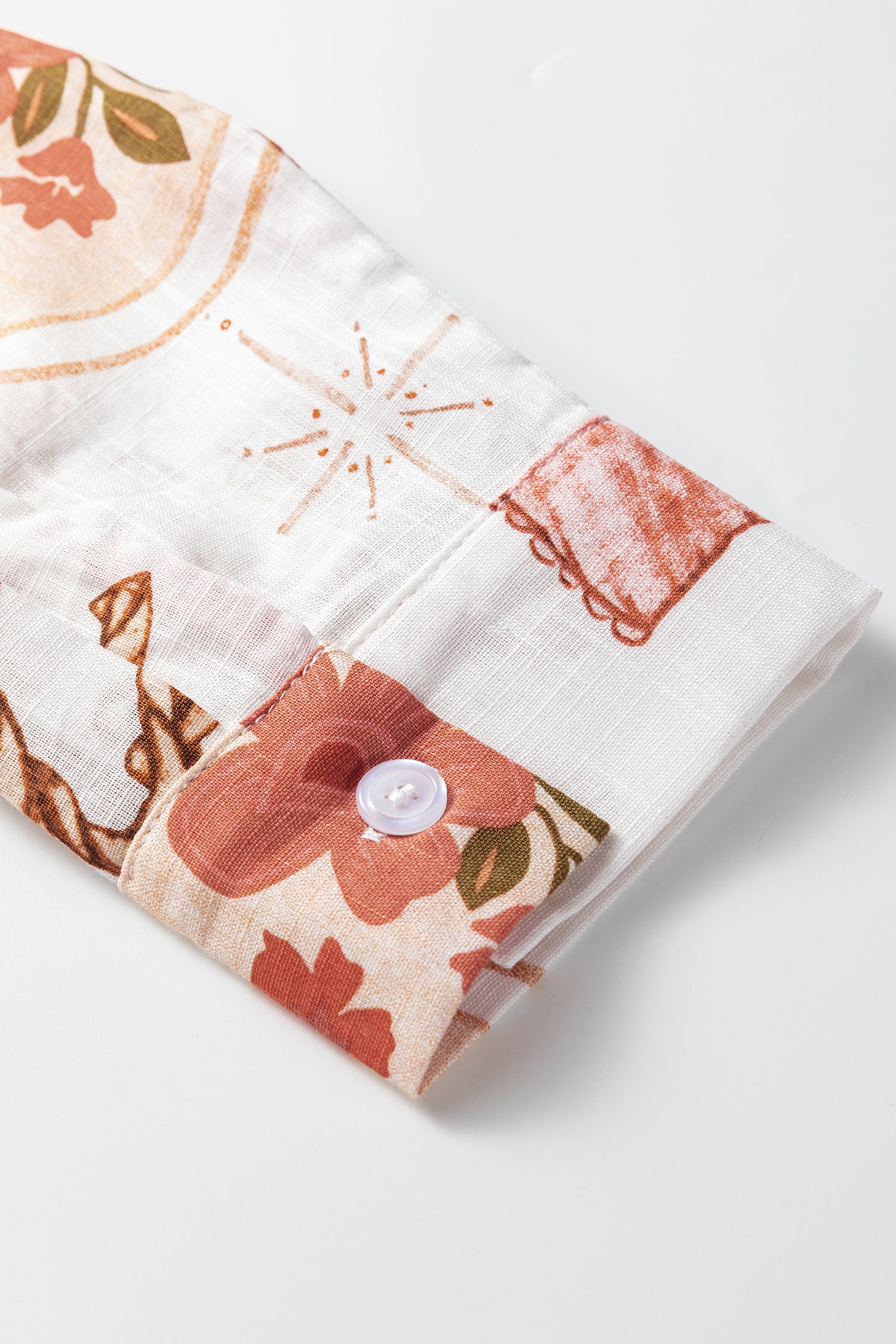 White Rodeo Cowgirl Print Western Button up Shirt-Tops/Blouses & Shirts-[Adult]-[Female]-2022 Online Blue Zone Planet