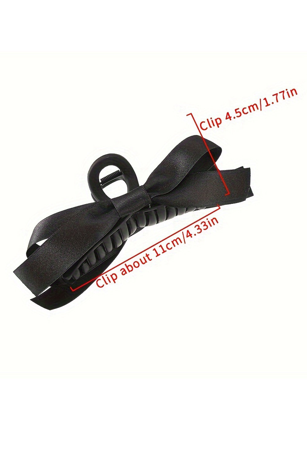 White Bow Decor Large Hair Claw Clip-Accessories/Headwear-[Adult]-[Female]-2022 Online Blue Zone Planet
