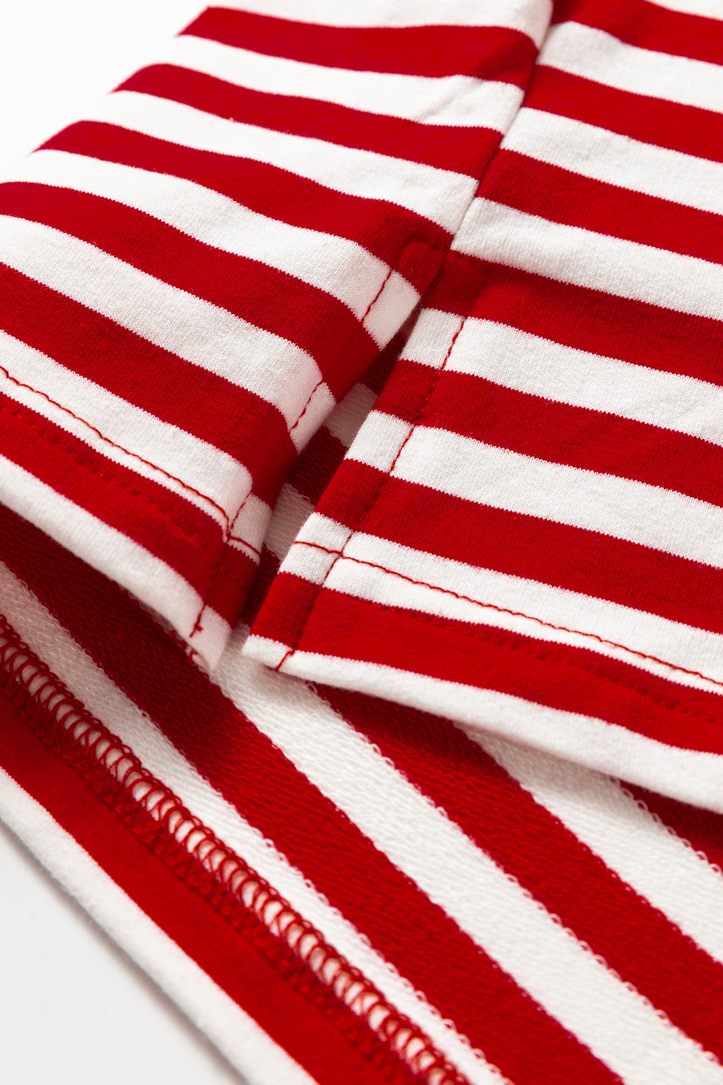 Sachet Pink Striped Print Drop Shoulder Lace Trim Bracelet Sleeve Loose Top-Bracelet-[Adult]-[Female]-2022 Online Blue Zone Planet