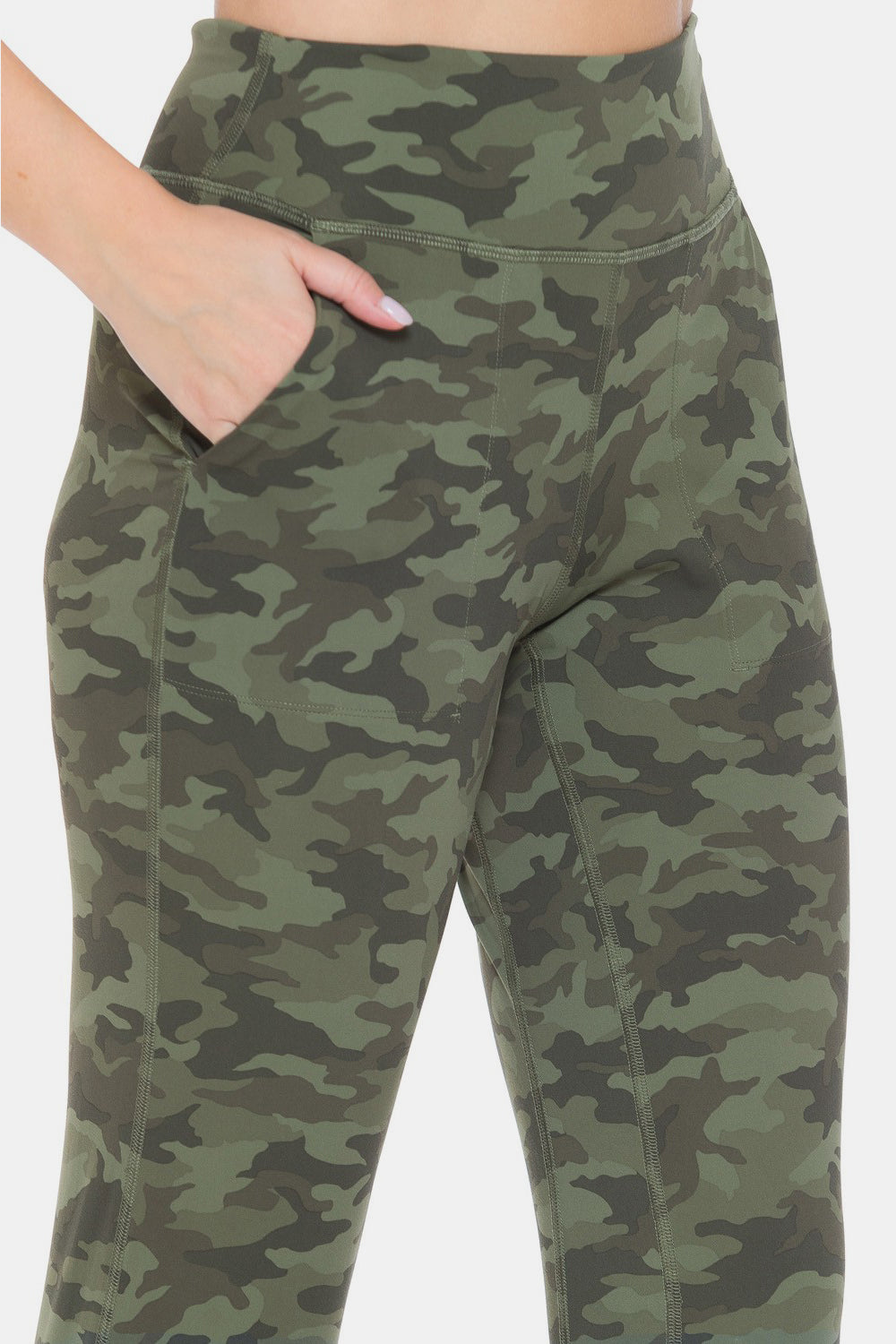 Leggings Depot Camouflage High Waist Leggings-[Adult]-[Female]-2022 Online Blue Zone Planet