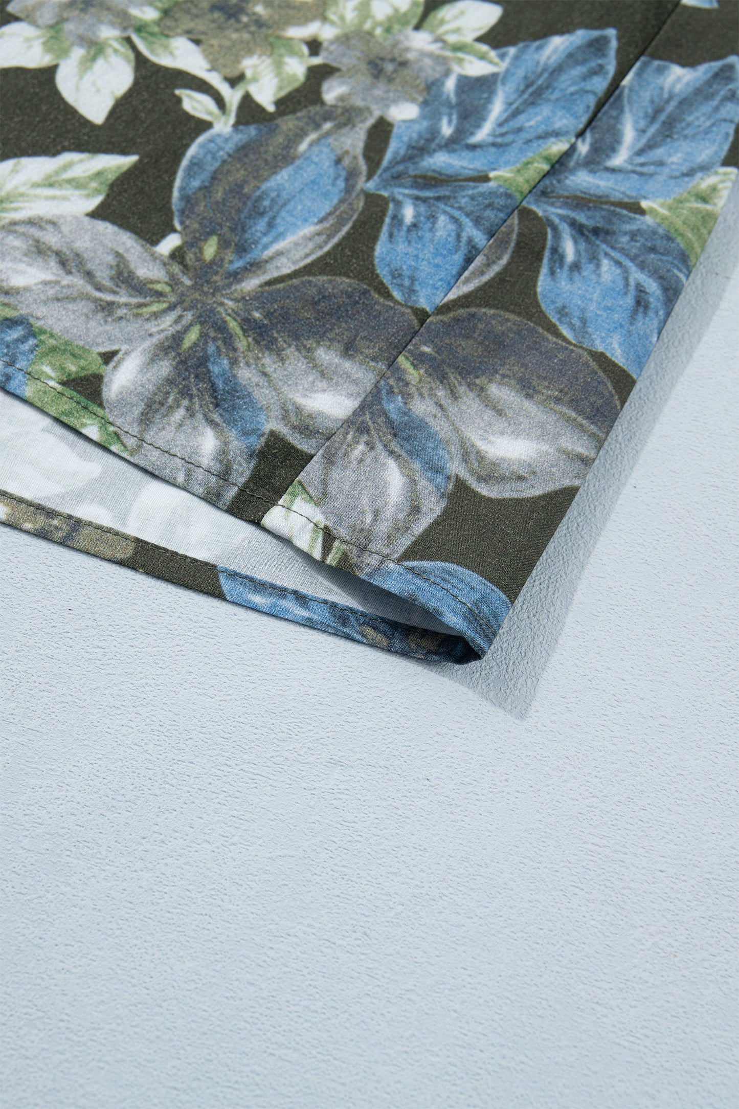 Green Ruffled Short Sleeve Floral Summer Blouse-Tops/Blouses & Shirts-[Adult]-[Female]-2022 Online Blue Zone Planet