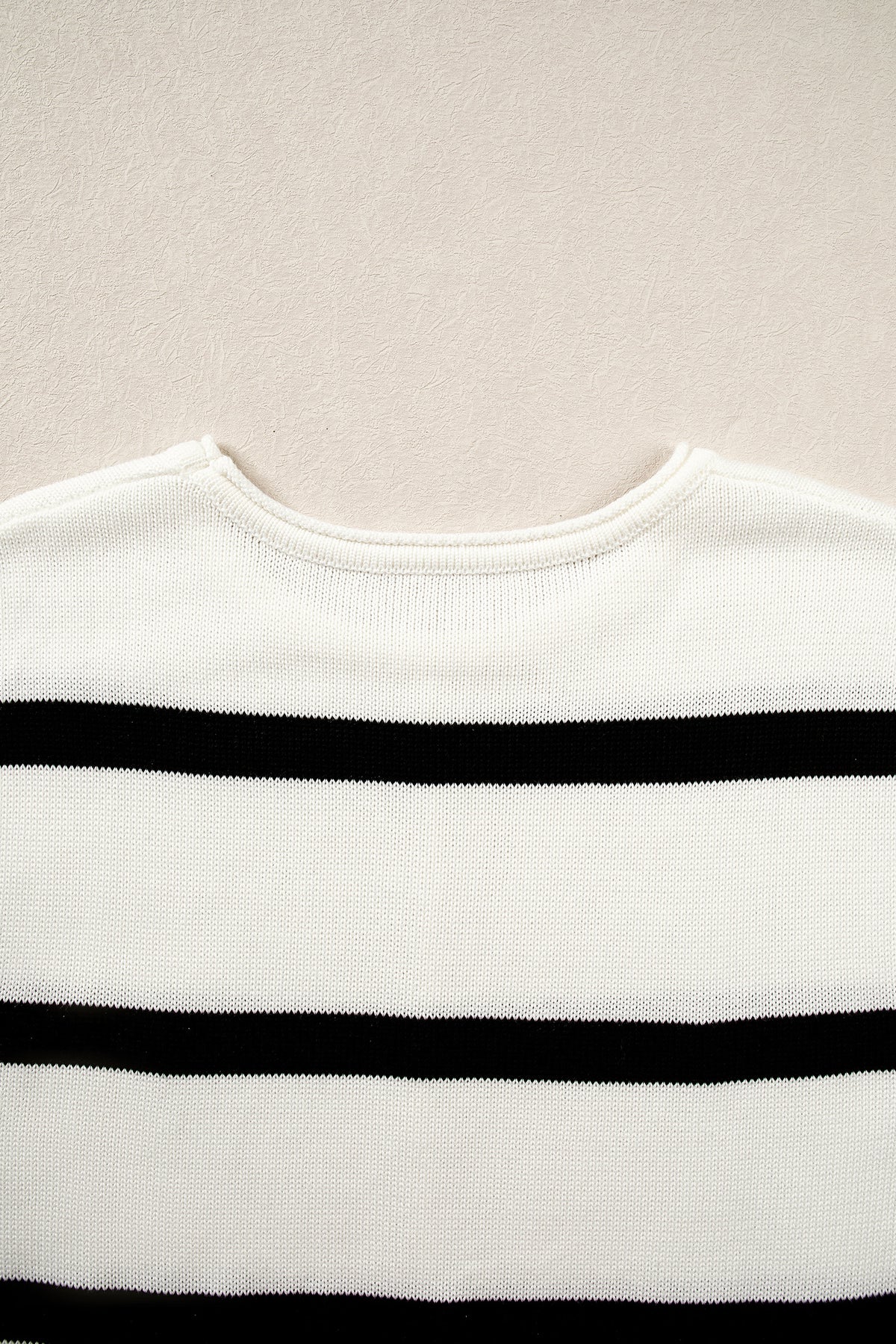Rose Stripe Knit Western Short Sleeve Sweater-TOPS / DRESSES-[Adult]-[Female]-2022 Online Blue Zone Planet