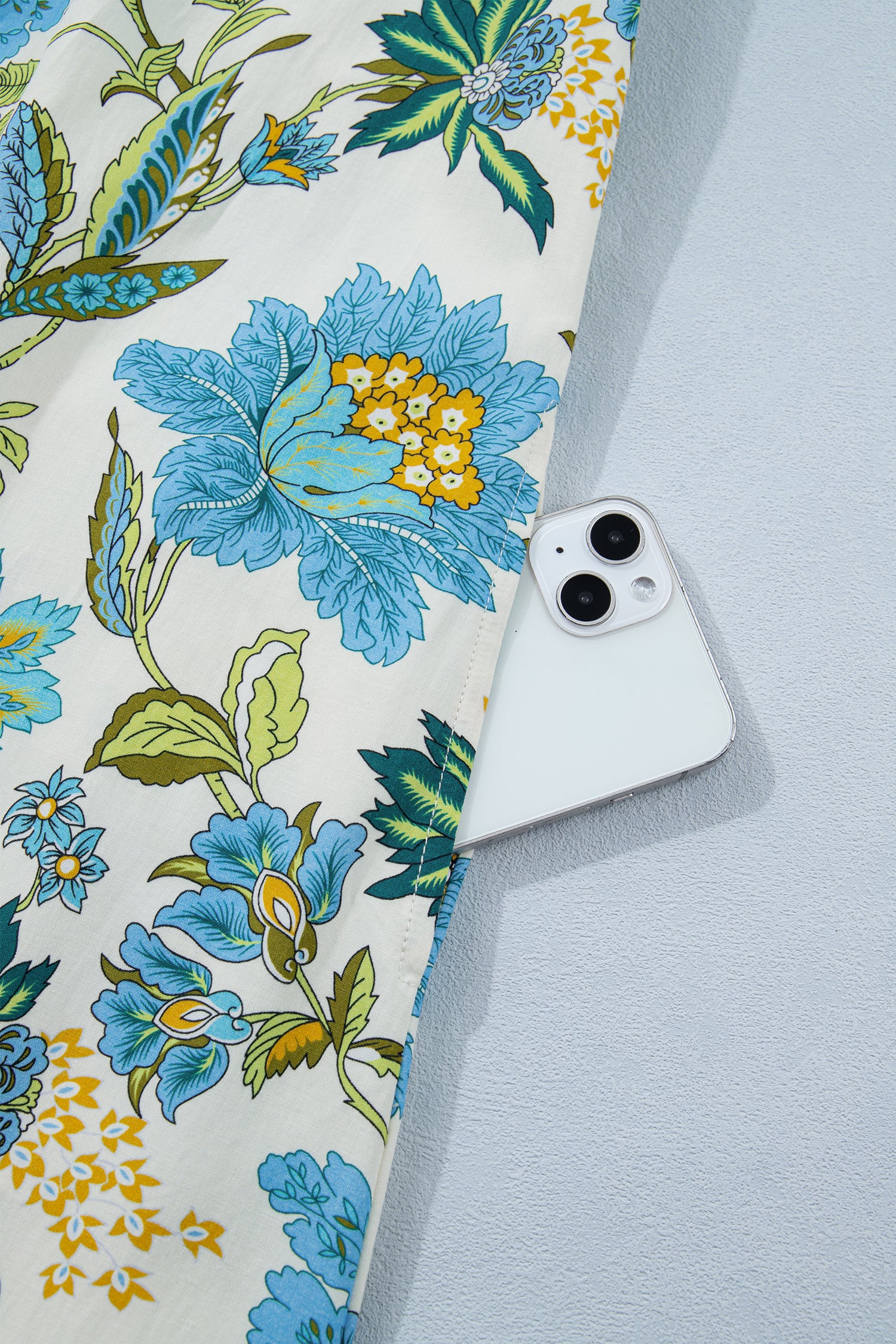 Beige Floral Print V Neck Triple Ruffle Short Sleeve Shift Mini Dress-TOPS / DRESSES-[Adult]-[Female]-2022 Online Blue Zone Planet